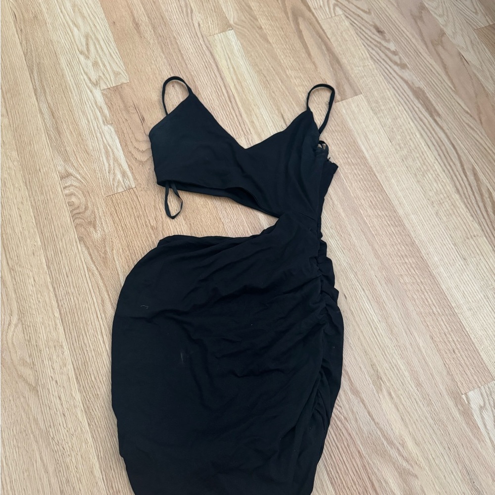 Superdown Black Asymmetrical Dress